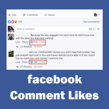 250 Facebook Comment Likes / Kommentar Likes für Dich
