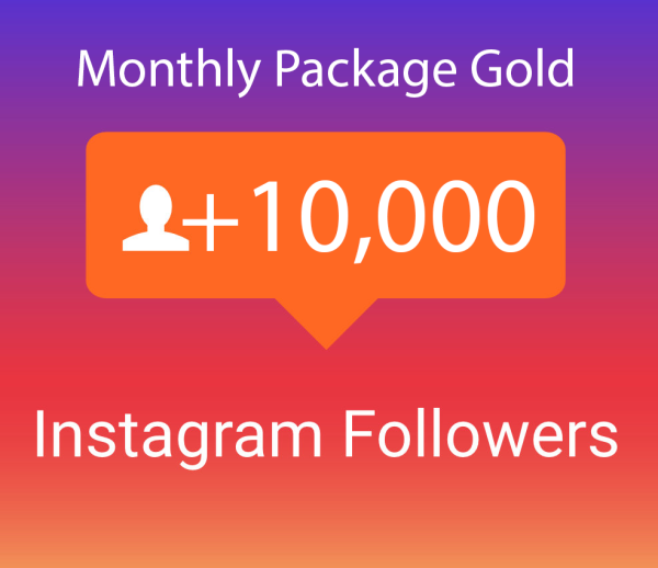 10000 Instagram Followers Monatspaket Gold (30 Tage)