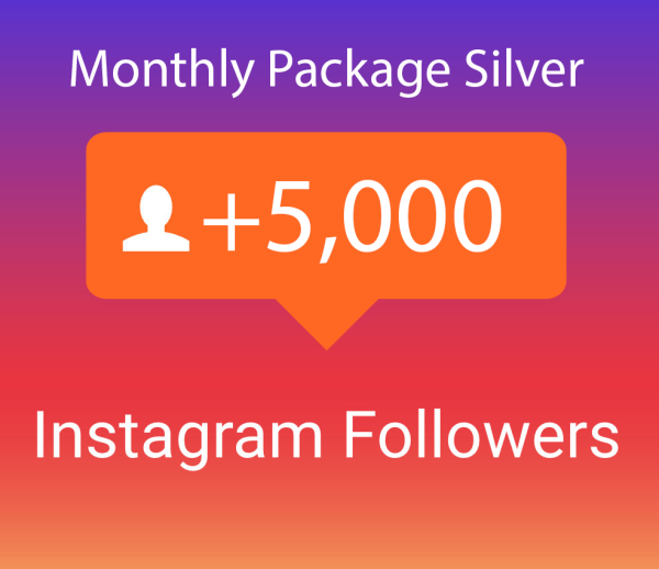 5000 Instagram Followers Monatspaket Silber (30 Tage)