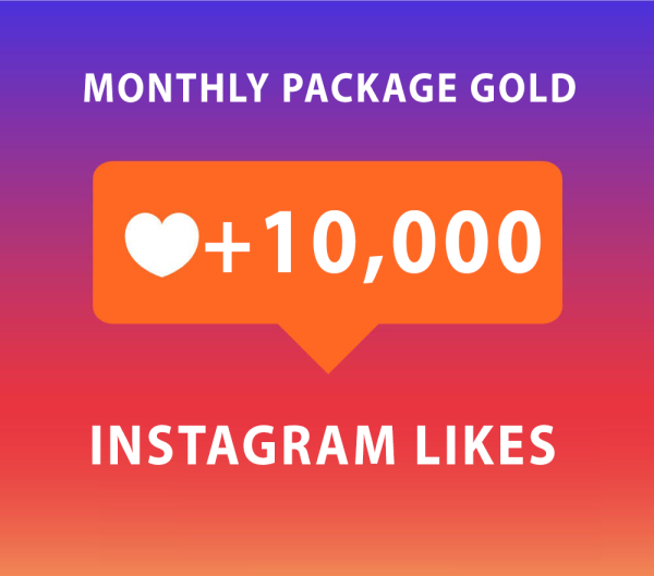 10000 Instagram Likes Monatspaket Gold (30 Tage)